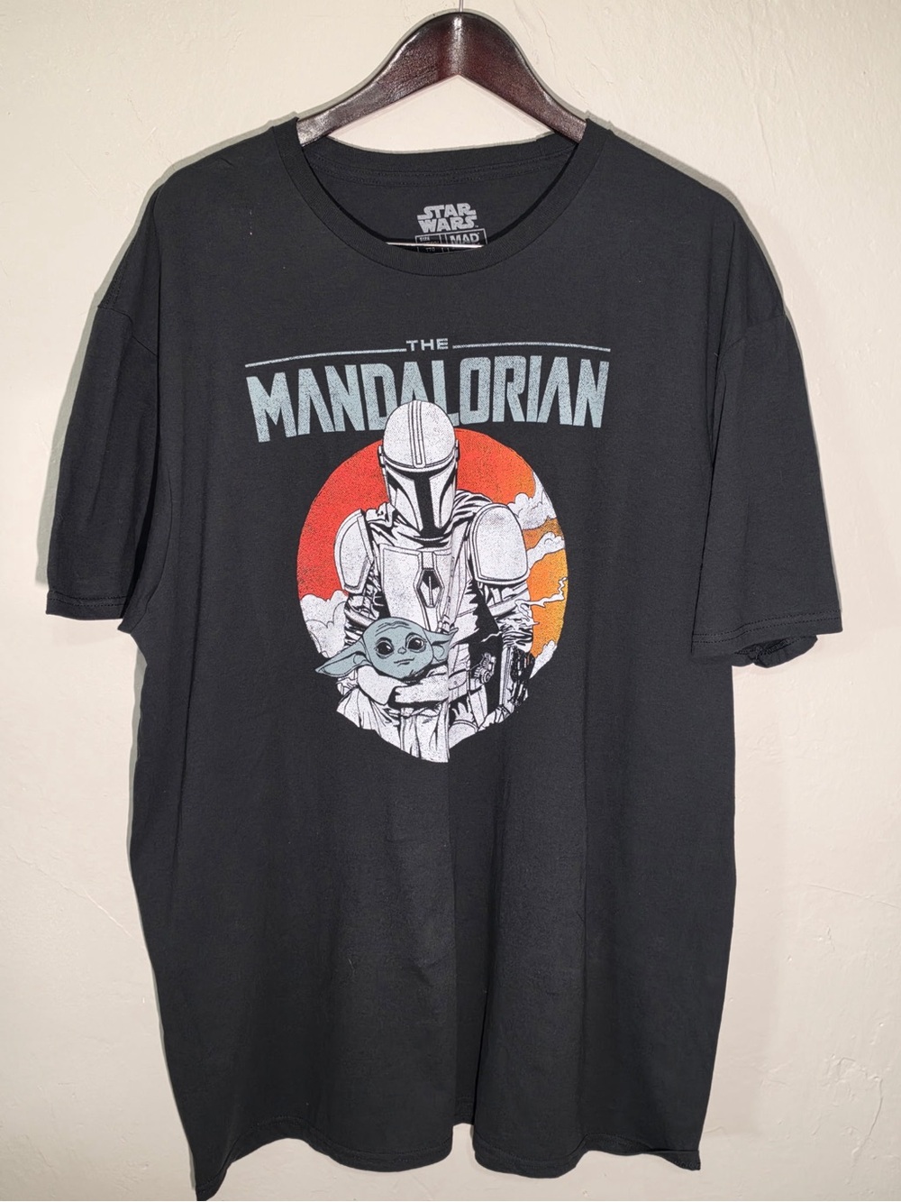 The Mandalorian Grogu‎ Baby Yoda Graphic Tee Black 2XL